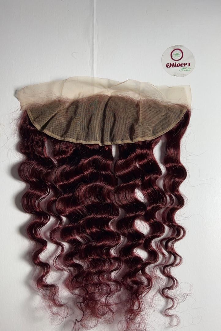 Frontale deep bordeau vin 13*4